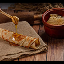 Cheese & Honey Chapati